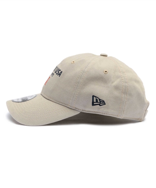 AVIREX（アヴィレックス）の「直営店限定 ×ニューエラ ポロキャップ USA国旗/AVIREX×NEW ERA 9TWENTY POLO CAP U.S.A FLAG（帽子・ベージュ/インディゴ・F）」の3枚目の写真