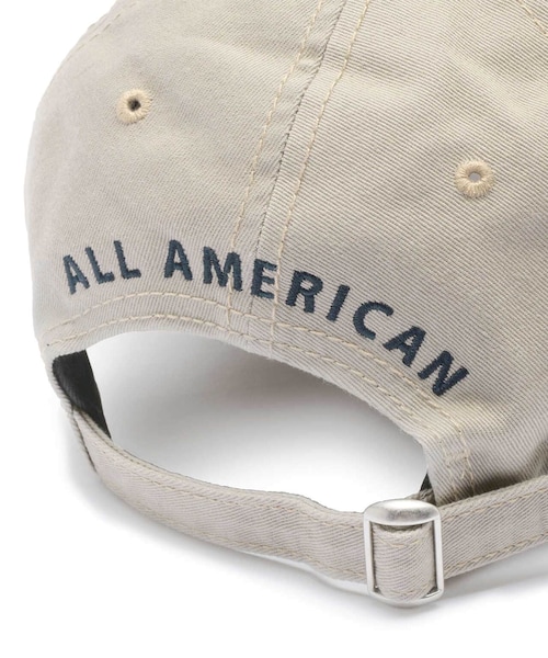 AVIREX（アヴィレックス）の「直営店限定 ×ニューエラ ポロキャップ USA国旗/AVIREX×NEW ERA 9TWENTY POLO CAP U.S.A FLAG（帽子・ベージュ/インディゴ・F）」の5枚目の写真
