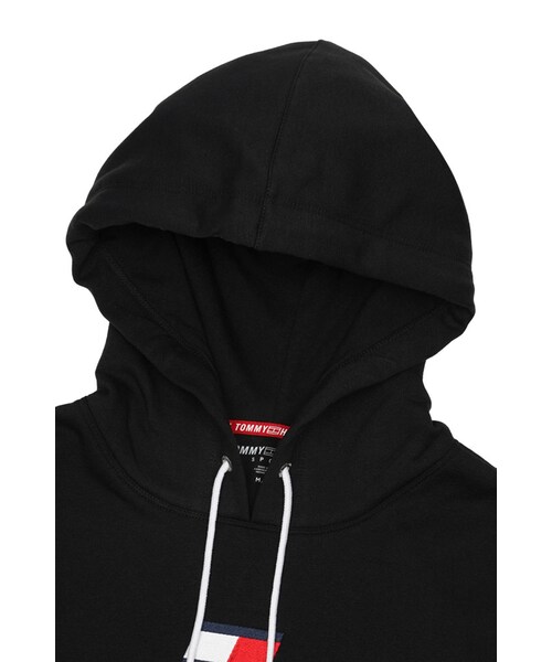 TOMMY HILFIGER（トミーヒルフィガー）の「타미힐피거 L/S 드롭 숄더 후드티 블랙 TP2T0123-BLK（その他・BLACK・S/M/L/XL）」の3枚目の写真