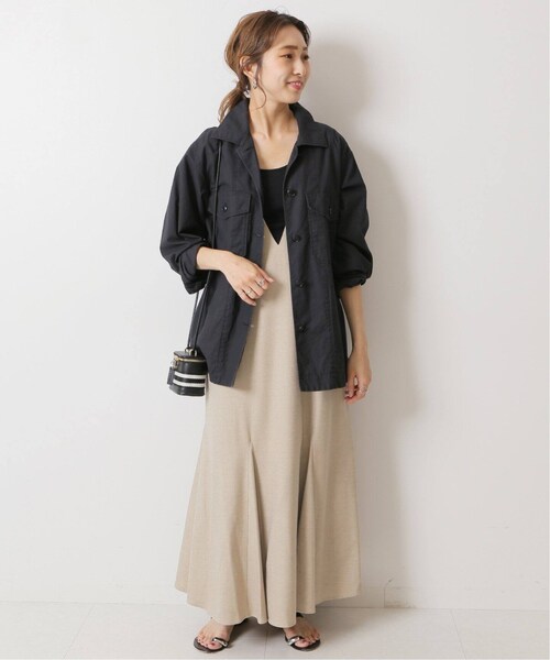 Spick and Span シアサッカーフレアワンピース Spick & Spanのコーディネートスナップ（Miho）｜Spick & Span