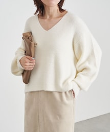 COLLAGE GALLARDAGALANTE | フェザー畦プルオーバー(ニット/セーター)