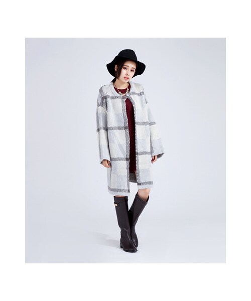 gracegift(グレースギフト)の「經典時尚金屬鎖釦修身長靴(シューズ・レディース・棕/深咖/黑・35/36/37/38/39/40/41)」の15枚目の写真