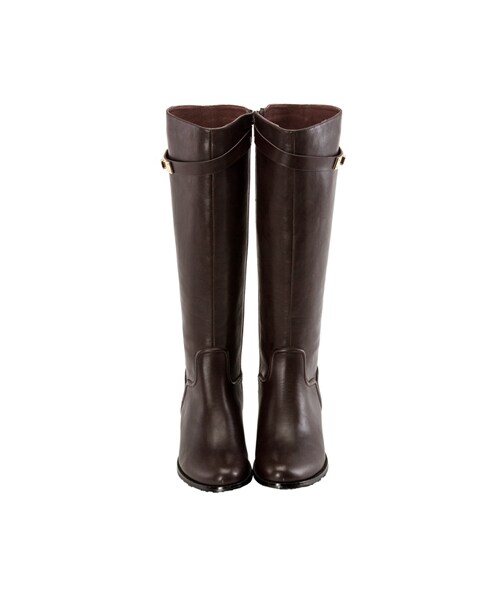 gracegift(グレースギフト)の「經典時尚金屬鎖釦修身長靴(シューズ・レディース・棕/深咖/黑・35/36/37/38/39/40/41)」の13枚目の写真