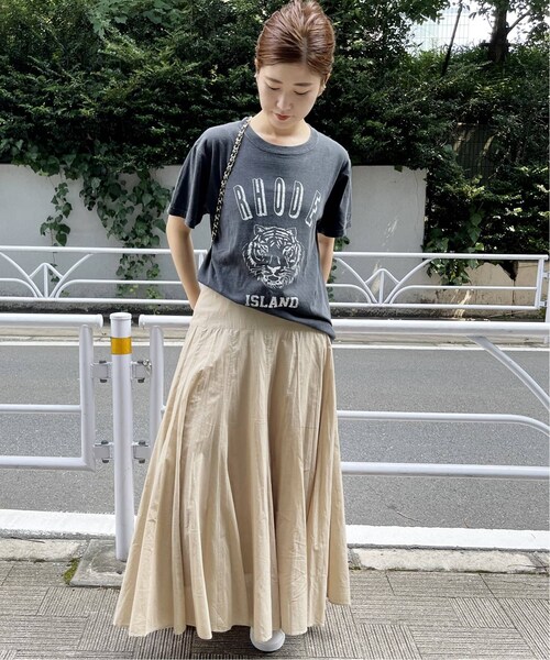 スピックアンドスパン ドライジャージープルオーバー＆フレアスカート スピックアンドスパン ドライジャージープルオーバー＆フレアスカート