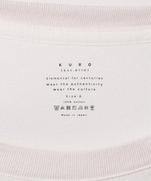 IENA(イエナ)の「【KURO/クロ 】ROUND SHAPE DYED TEE ERA Tシャツ(その他・ホワイト/フリー)」の14枚目の写真