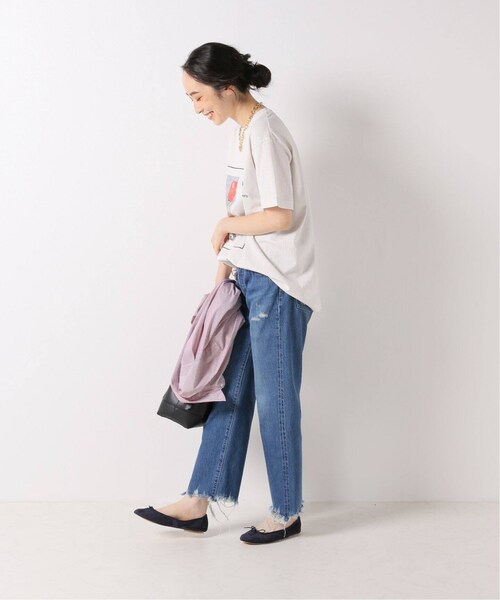 IENA（イエナ）の「【KURO/クロ 】ROUND SHAPE DYED TEE POWERS Tシャツ（その他・ホワイト/フリー）」の3枚目の写真