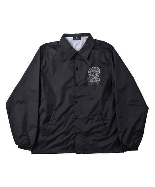 Subciety（サブサエティ）の「COACH JKT（ジャケット/アウター・メンズ・Black/TRIBE CROSS/Black/BENT BACK GIRL/Black/BABYLON/Black/PRAYING HANDS・S/M/L/XL）」の5枚目の写真