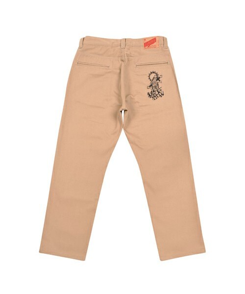 Subciety（サブサエティ）の「WORK PANTS -WORKER- PRINTED(PRAYING HANDS)（パンツ・メンズ・Black/Charcoal/Beige・S/M/L/XL/XXL）」の6枚目の写真