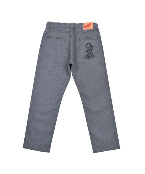 Subciety（サブサエティ）の「WORK PANTS -WORKER- PRINTED(PRAYING HANDS)（パンツ・メンズ・Black/Charcoal/Beige・S/M/L/XL/XXL）」の2枚目の写真