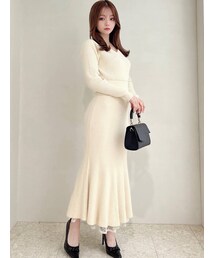 RESEXXY | カシュクールマーメイドニットワンピース(ワンピース)