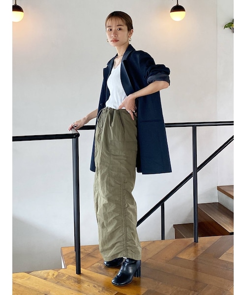 Ungrid(アングリッド)の「ギャザーミリタリースカート(スカート・ブラック/カーキ・F)」の17枚目の写真