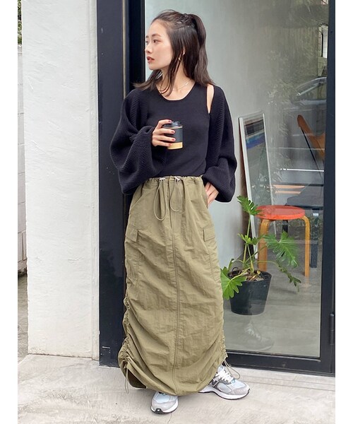 Ungrid アングリッド の ギャザーミリタリースカート スカート Wear