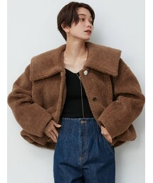 LAGUNAMOON | セーラーカラーファーブルゾン(ブルゾン)