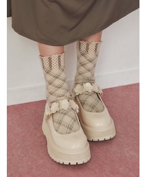 merry jenny | flowerストラップシューズ(ローファー)