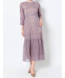 LAGUNAMOON | LADYストライプレースワンピース(ドレス)