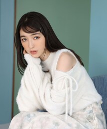 one after another NICE CLAUP | 【2022AWアイテム】肩あきフェザーニット(ニット/セーター)