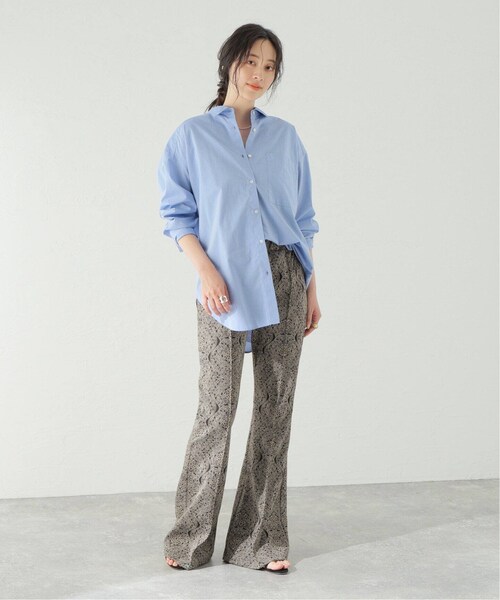 FUMIE=TANAKA フミエタナカJacquard flare pants