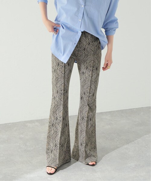FUMIE=TANAKA フミエタナカJacquard flare pants