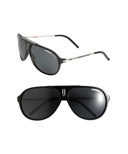CARRERA(カレラ)の「Carrera Eyewear 'Hots' 64mm Aviator Sunglasses(サングラス・メンズ・Green/Black)」の1枚目の写真