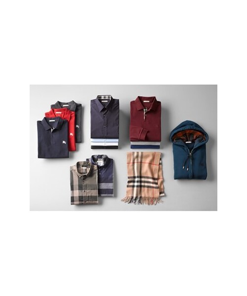 BURBERRY（バーバリー）の「Burberry Giant Check Cashmere Scarf（手袋・メンズ・Bulrush Grey/ Olive Check/Charcoal/Classic Check/Hydrangea/Navy/Navy Check/Nickel Brown Check/Purple Grape）」の4枚目の写真