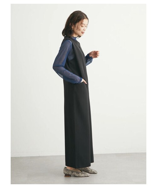 Green Parks(グリーンパークス)の「・ELENCARE DUE スキッパーオールインワン(オールインワン・サロペット・ブラック/ブラウン・F)」の13枚目の写真