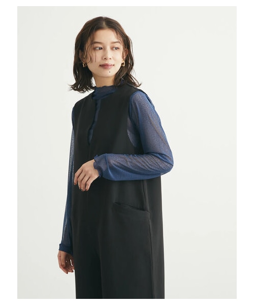 Green Parks(グリーンパークス)の「・ELENCARE DUE スキッパーオールインワン(オールインワン・サロペット・ブラック/ブラウン・F)」の16枚目の写真