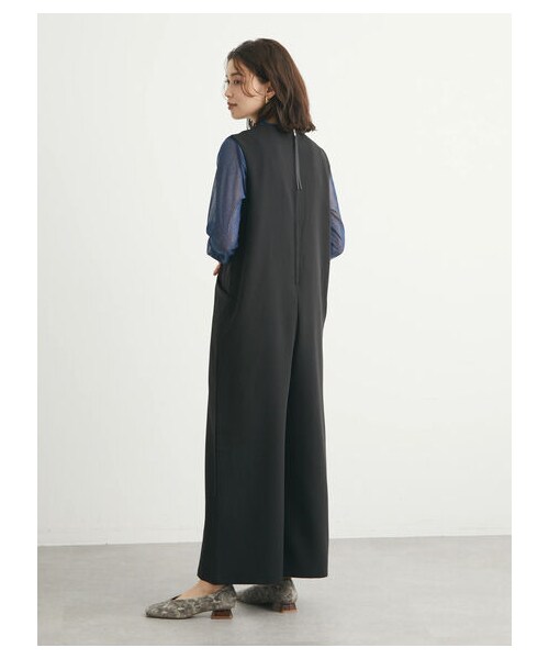 Green Parks(グリーンパークス)の「・ELENCARE DUE スキッパーオールインワン(オールインワン・サロペット・ブラック/ブラウン・F)」の14枚目の写真