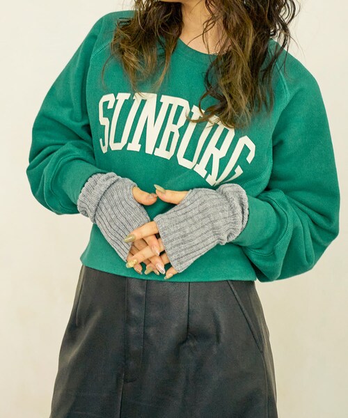 Lattice(Lattice)の「ニットアームウォーマー(手袋・レディース・アイボリー/ブラック/ブルー/グリーン/オレンジ/ピンク/パープル/グレー/イエロー/レッド・0)」の5枚目の写真