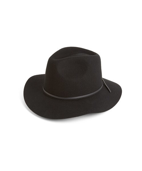 BRIXTON（ブリクストン）の「Brixton 'Wesley' Wool Fedora（帽子・メンズ・Black・Medium/Large）」の3枚目の写真
