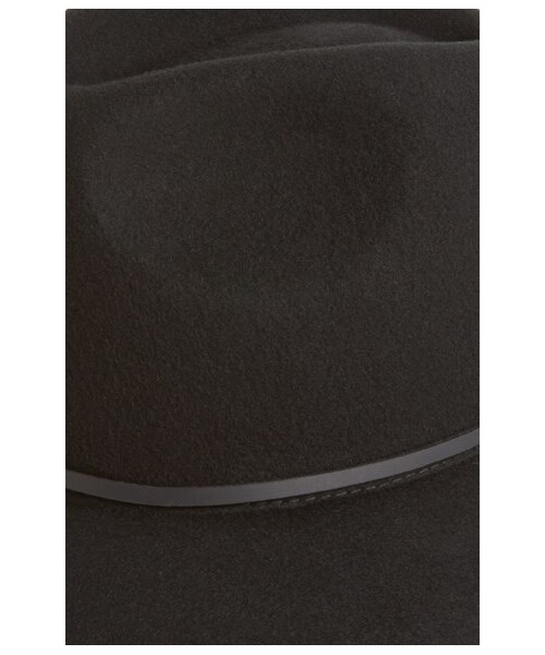 BRIXTON（ブリクストン）の「Brixton 'Wesley' Wool Fedora（帽子・メンズ・Black・Medium/Large）」の2枚目の写真