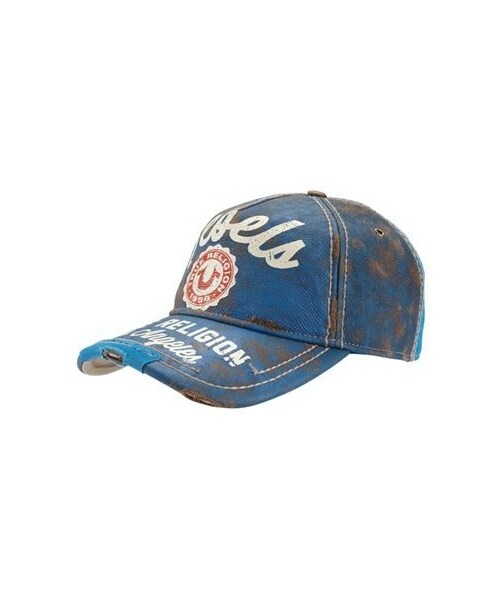 True Religion トゥルーレリジョン の True Religion Brand Jeans Painted Leather Baseball Cap 帽子 Wear
