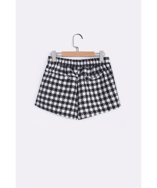 ORENDA（オレンダ）の「經典格紋前拉鍊短褲（パンツ・レディース・黑白・F）」の2枚目の写真