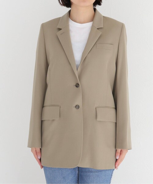 MUSE de Deuxieme classe(ミューズデドゥーズィエムクラス)の「【Col Pierrot/コルピエロ】Wool ジャケット(その他・ベージュ/フリー)」の6枚目の写真