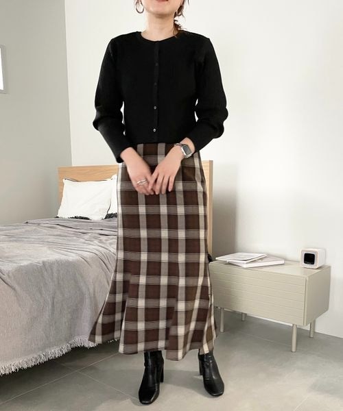 LOWRYS FARM（ローリーズファーム）の「２ＷＡＹクロップドカーディガン（トップス・レディース・オフホワイト05/ブラック09/ピンク25/グリーン75・フリーサイズ）」の10枚目の写真