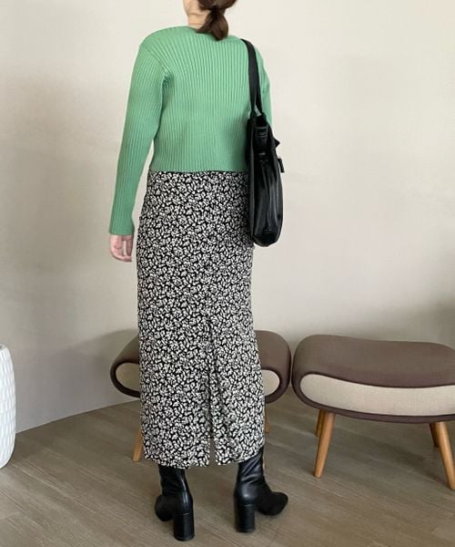 LOWRYS FARM（ローリーズファーム）の「２ＷＡＹクロップドカーディガン（トップス・レディース・オフホワイト05/ブラック09/ピンク25/グリーン75・フリーサイズ）」の20枚目の写真