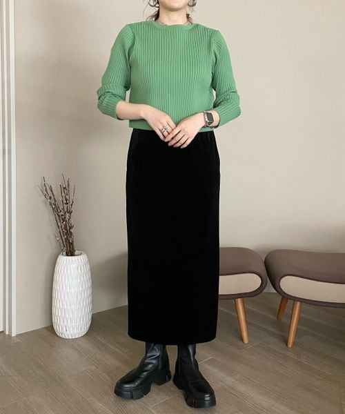 LOWRYS FARM（ローリーズファーム）の「２ＷＡＹクロップドカーディガン（トップス・レディース・オフホワイト05/ブラック09/ピンク25/グリーン75・フリーサイズ）」の21枚目の写真