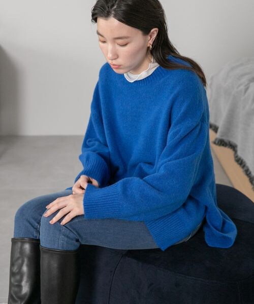 LOWRYS FARM（ローリーズファーム）の「カラーチュニックニット（トップス・レディース・グレー12/ピンク25/グリーン75/ブルー85・フリーサイズ）」の16枚目の写真