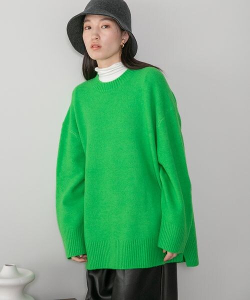 LOWRYS FARM（ローリーズファーム）の「カラーチュニックニット（トップス・レディース・グレー12/ピンク25/グリーン75/ブルー85・フリーサイズ）」の13枚目の写真