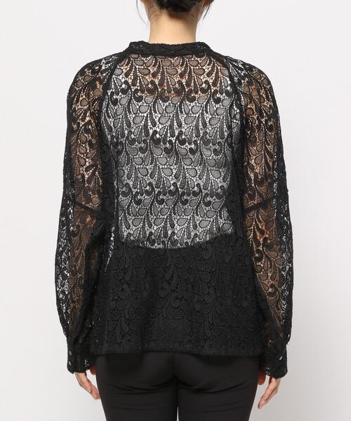 PAGEBOY（ページボーイ）の「レースチュニックシャツ（トップス・レディース・オフホワイト05/ブラック09/ココア53・F）」の8枚目の写真