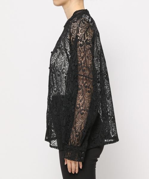 PAGEBOY（ページボーイ）の「レースチュニックシャツ（トップス・レディース・オフホワイト05/ブラック09/ココア53・F）」の7枚目の写真