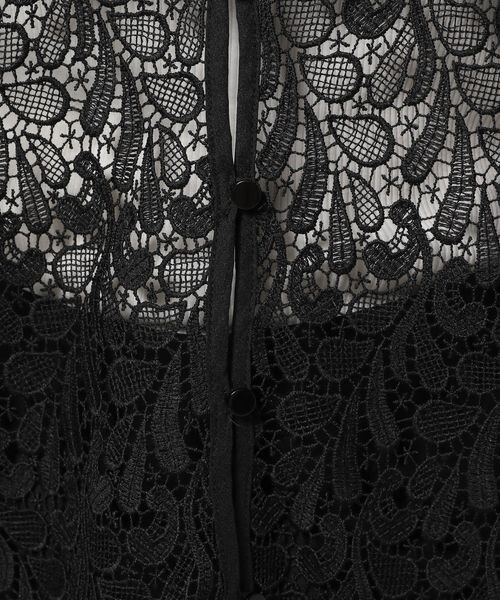 PAGEBOY（ページボーイ）の「レースチュニックシャツ（トップス・レディース・オフホワイト05/ブラック09/ココア53・F）」の11枚目の写真
