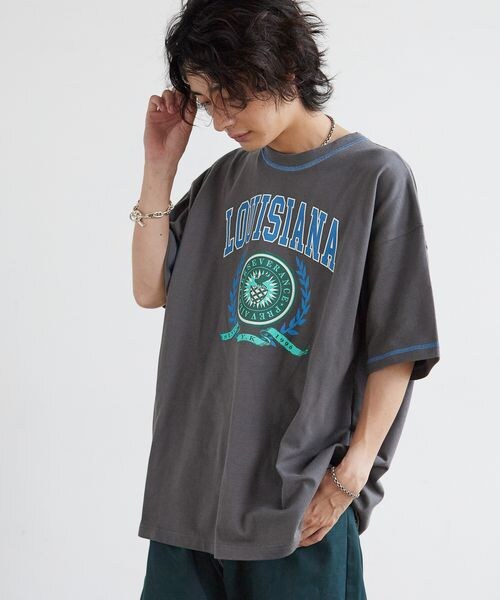 PAGEBOY（ページボーイ）の「カレッジエンブレムＴ（トップス・レディース・オフホワイト05/チャコール18・M/L）」の17枚目の写真