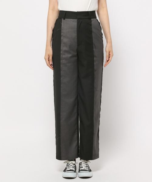 PAGEBOY（ページボーイ）の「カットオフラインコンビパンツ（パンツ・レディース・ブラック09/グレー15・S/M）」の13枚目の写真