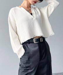 PAGEBOY | ダメージワッフルトップス(トップス)