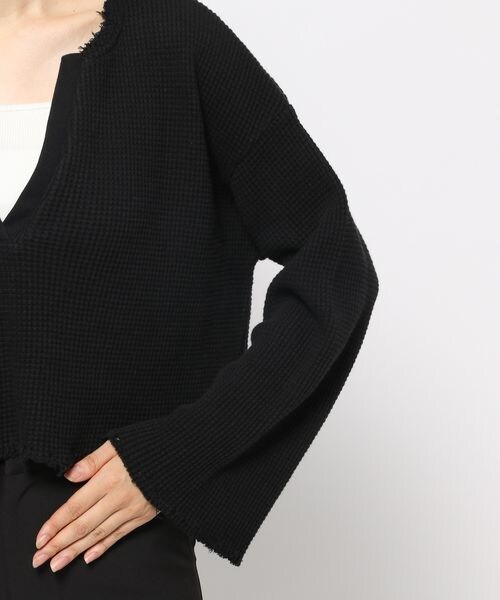 PAGEBOY（ページボーイ）の「ダメージワッフルトップス（トップス・レディース・オフホワイト05/ブラック09・FREE）」の13枚目の写真