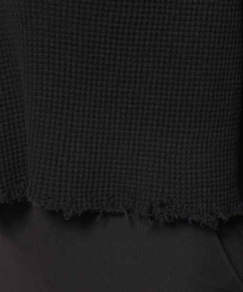 PAGEBOY（ページボーイ）の「ダメージワッフルトップス（トップス・レディース・オフホワイト05/ブラック09・FREE）」の14枚目の写真