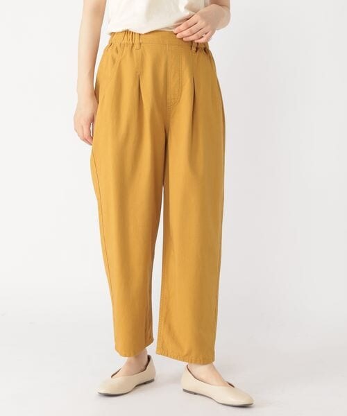 studio CLIP（スタディオクリップ）の「バルーンタックテーパードパンツ（パンツ・レディース・アイボリー52/マスタード65/カーキ78・M/L）」の2枚目の写真