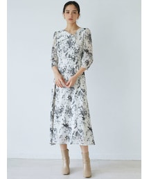 LAGUNAMOON | フラワー楊柳ワンピース(ワンピース)