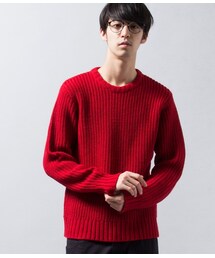 JUNRED | 畦クルーネックニット(トップス)