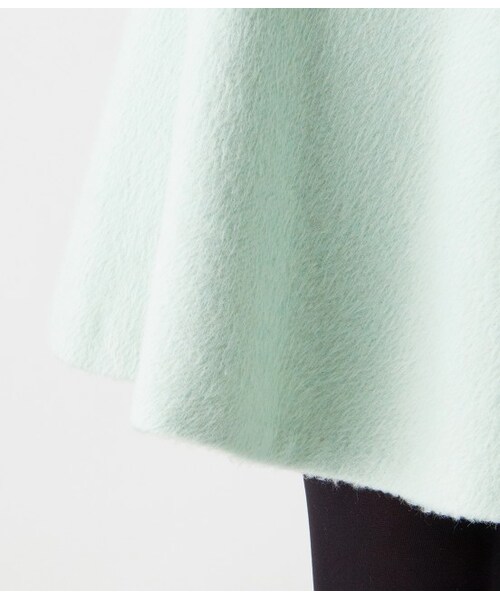 VIS（ビス）の「【WEB限定Lサイズ】シャギーフレアースカート（スカート・レディース・グレー/ホワイト/ライトグリーン・S/M/L）」の9枚目の写真